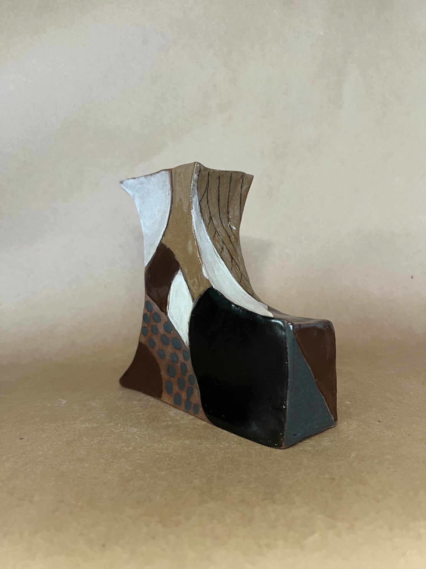 Sitting dog vase
