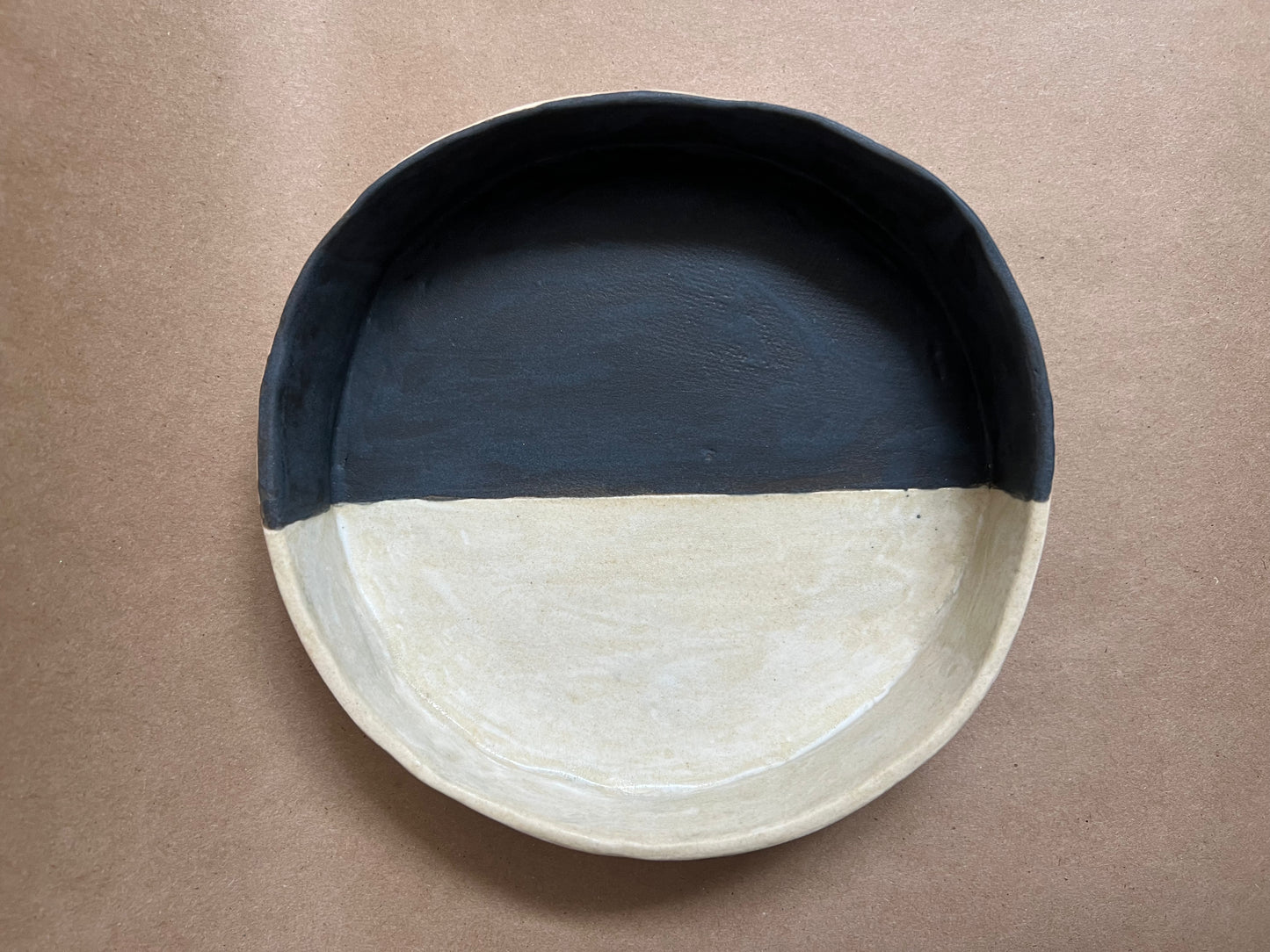 Black and white cookie dish