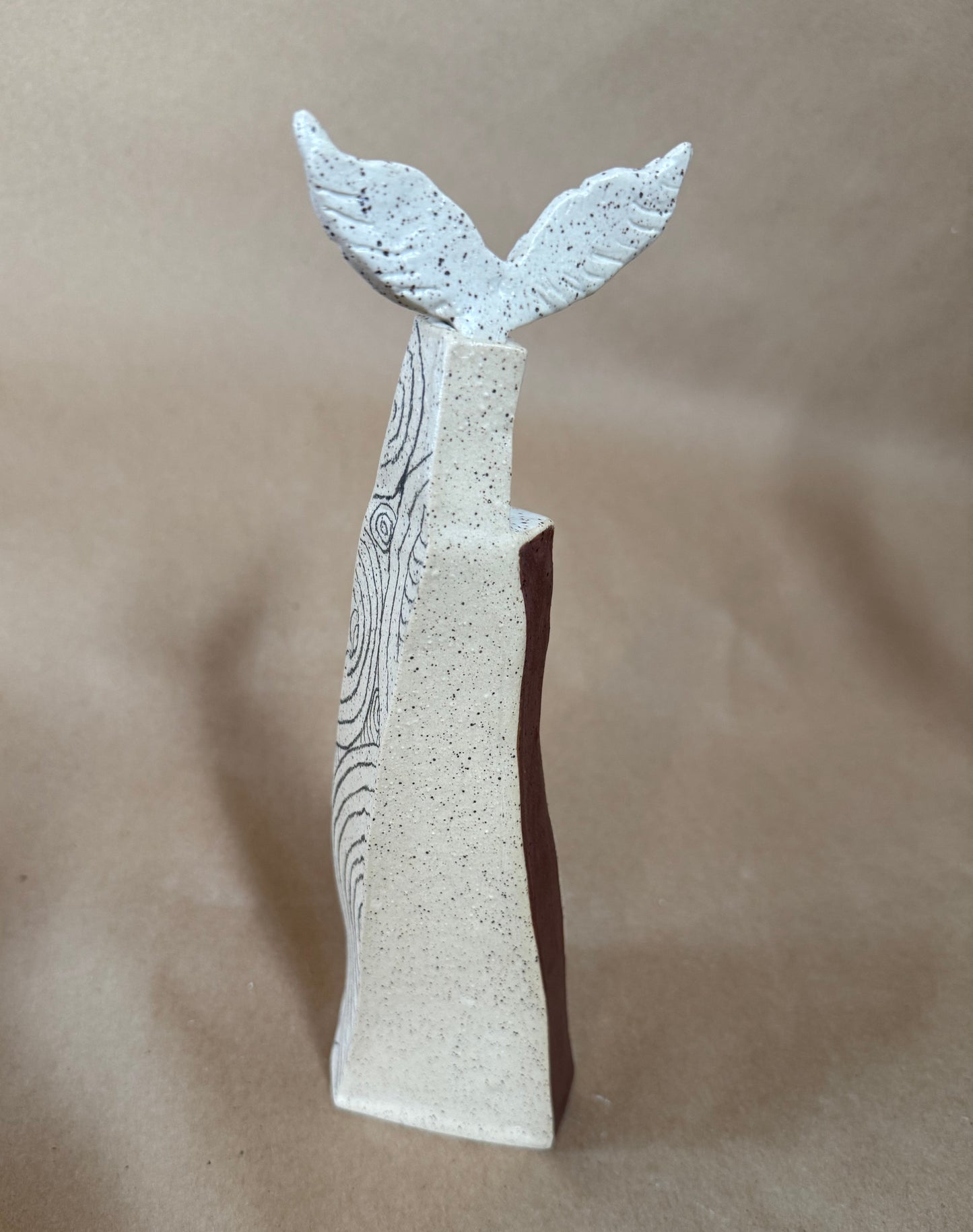 Rainbow spirit vase with wings