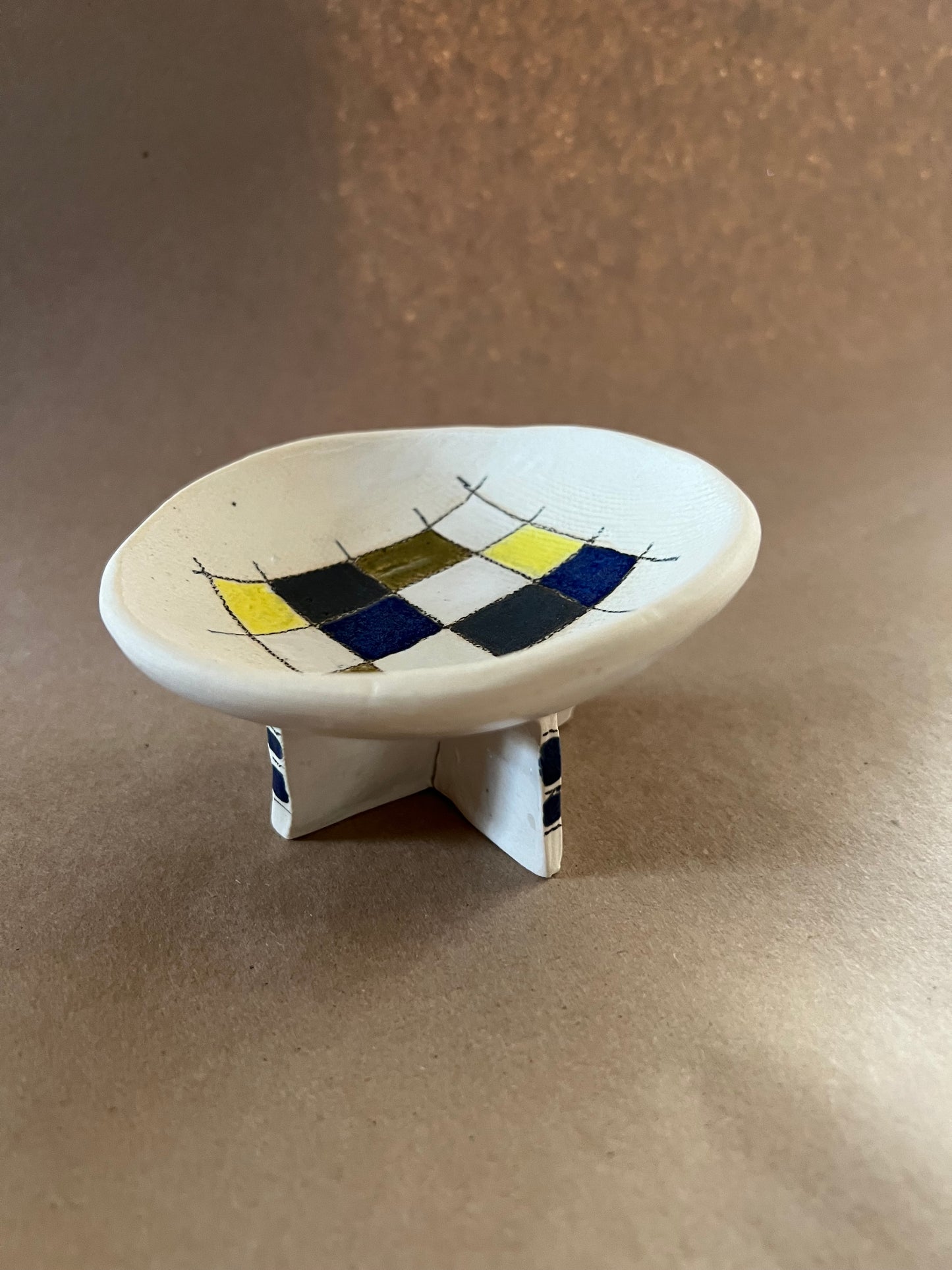 Checkerboard dish 1
