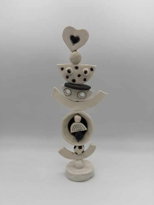 totem heart smiley face rainbow