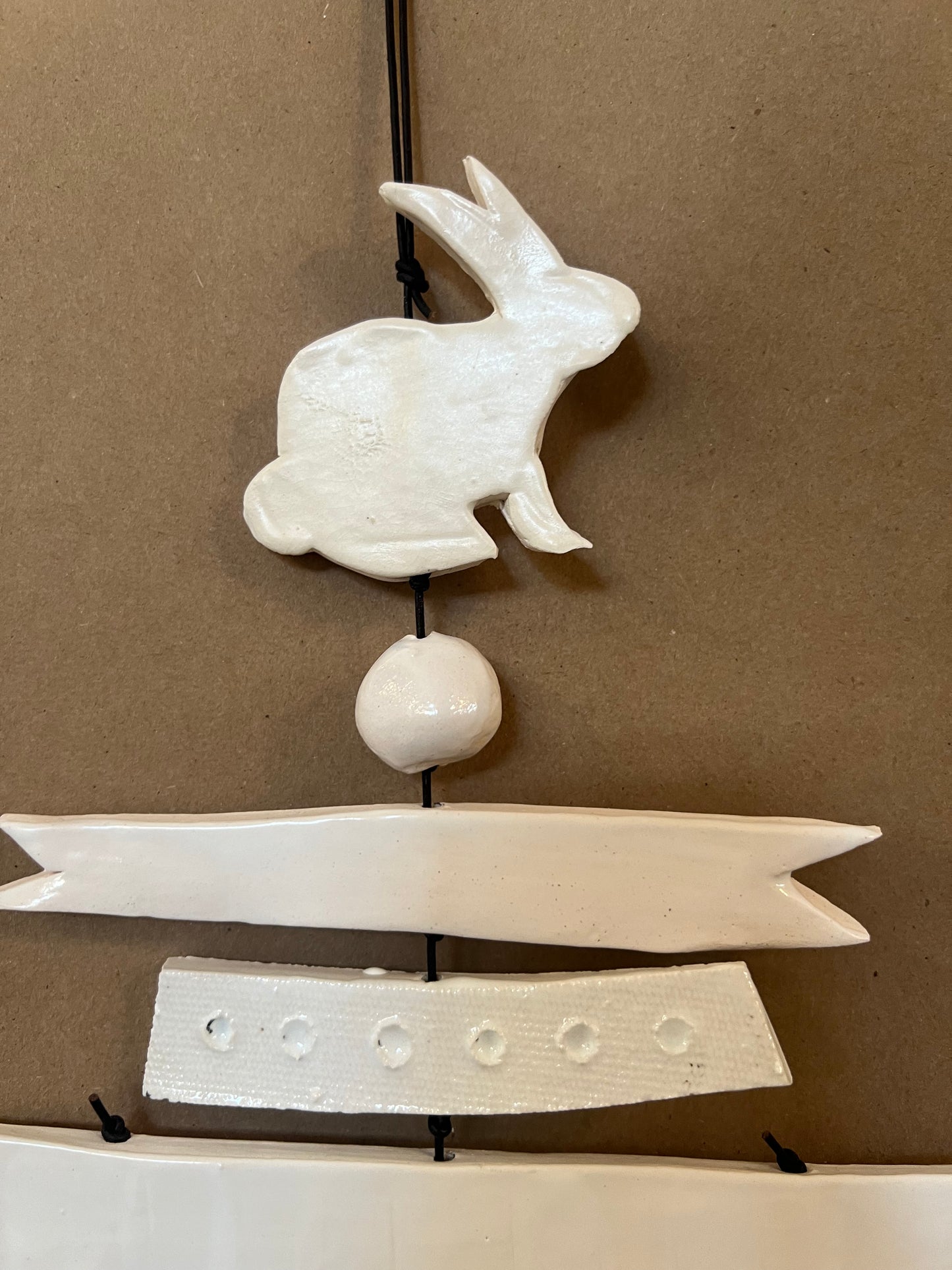 Wall hanging bunny ribbon star heart mushroom