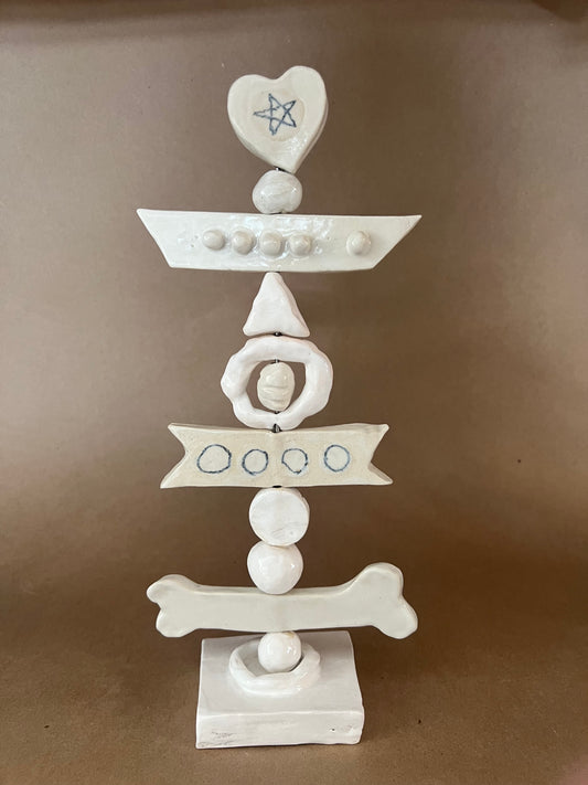 Totem heart star arrow bone