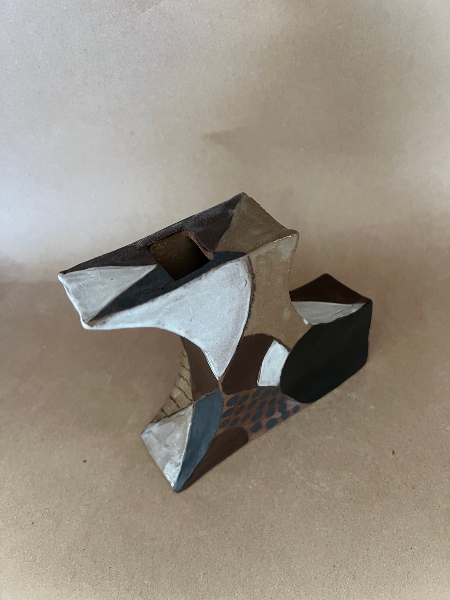 Sitting dog vase