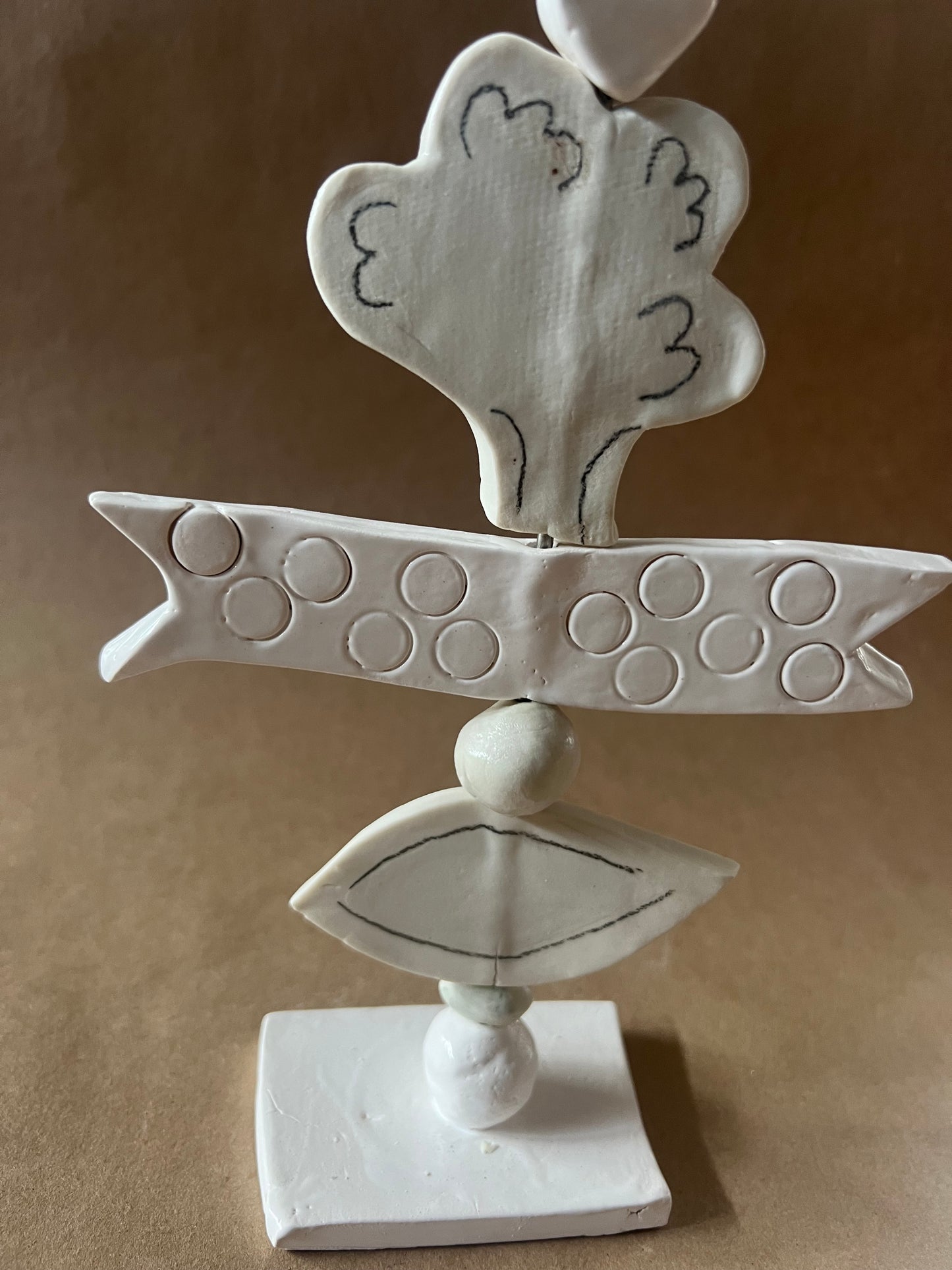 Totem flower leaf tree heart