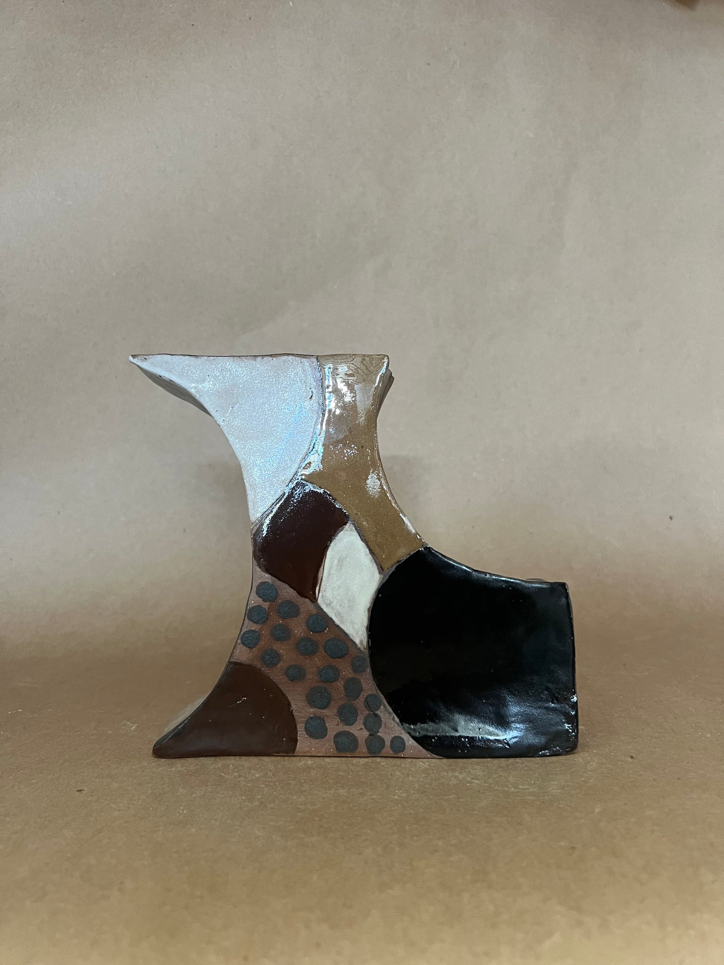 Sitting dog vase