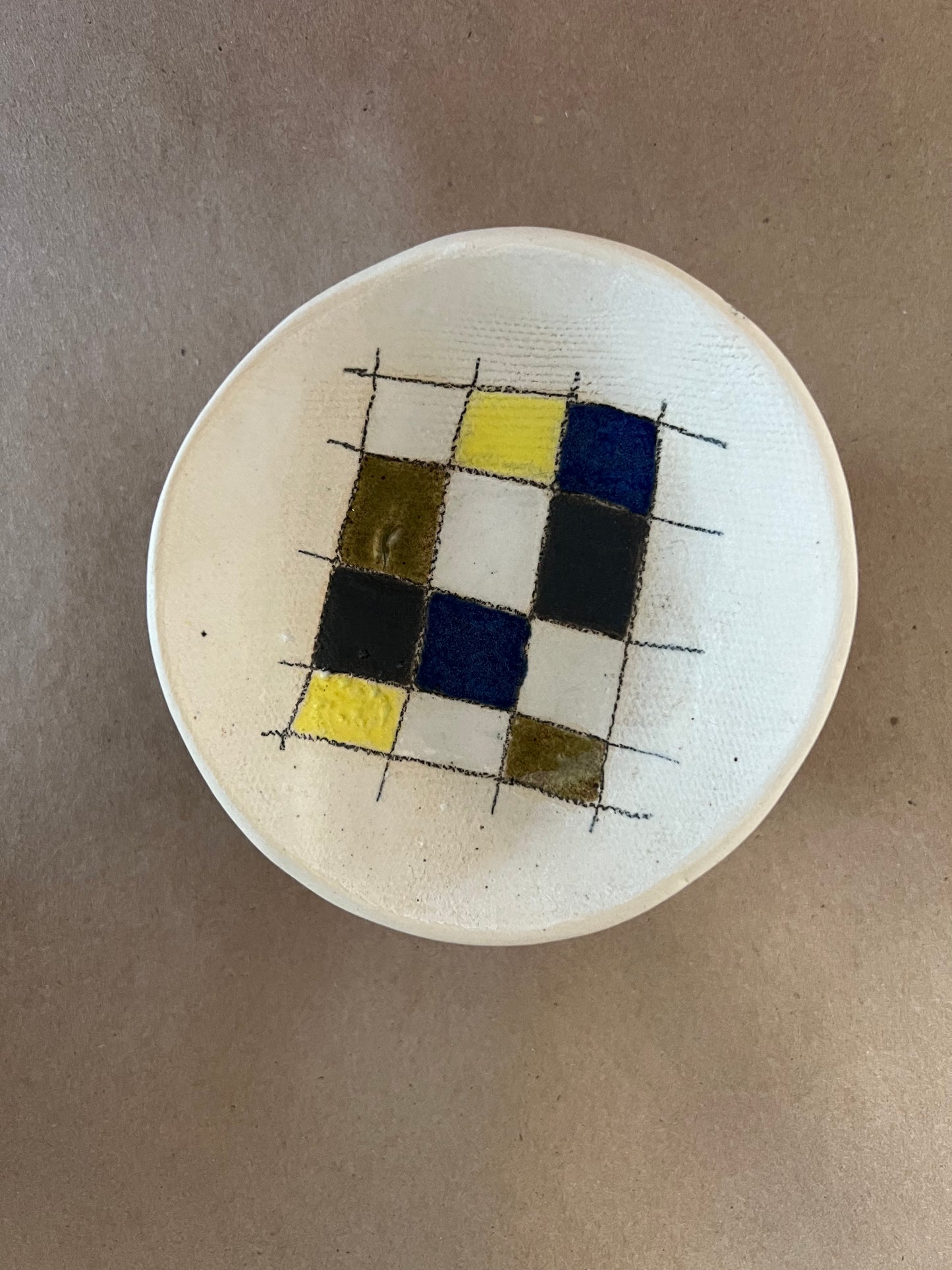 Checkerboard dish 1