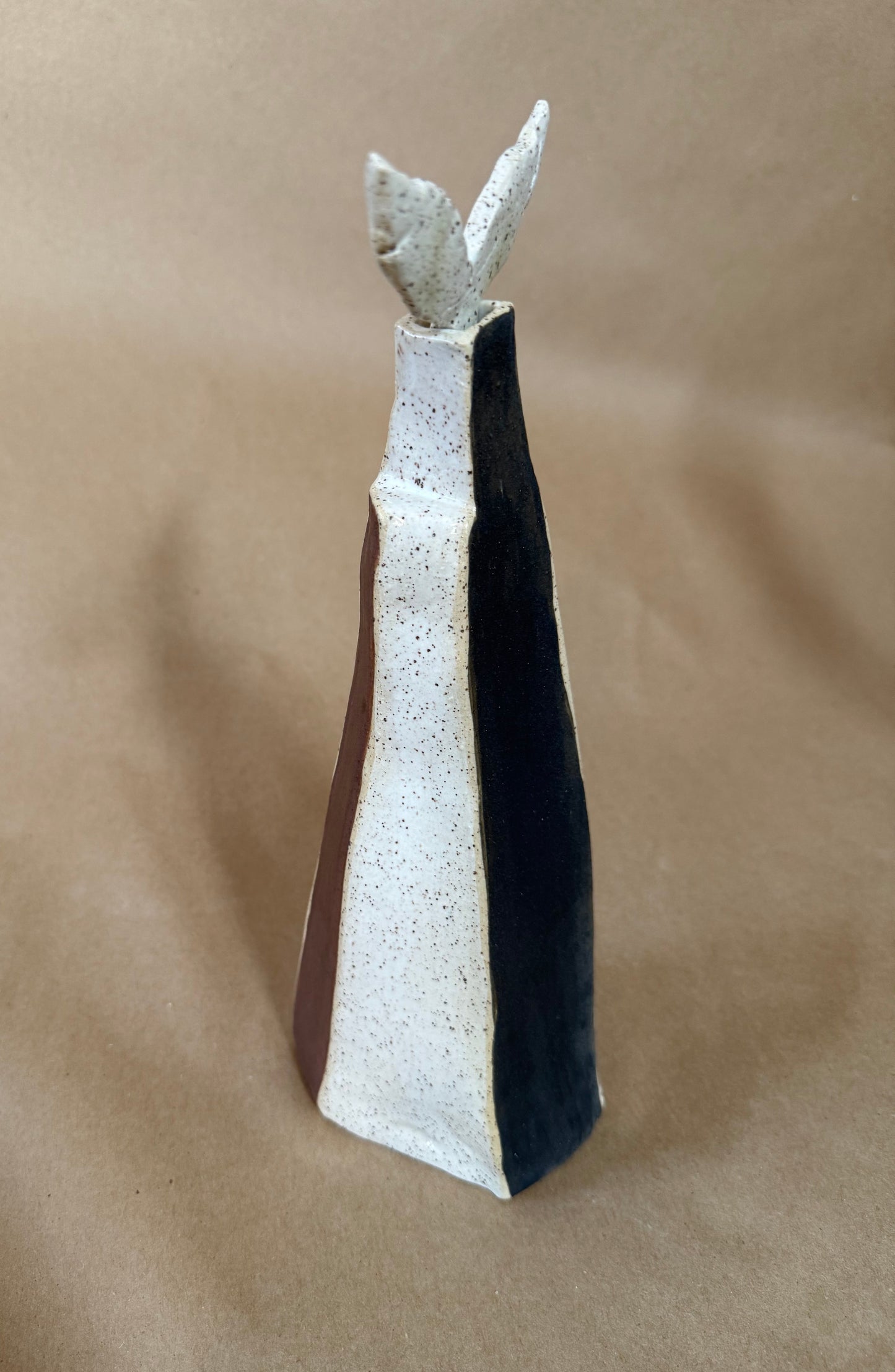 Rainbow spirit vase with wings