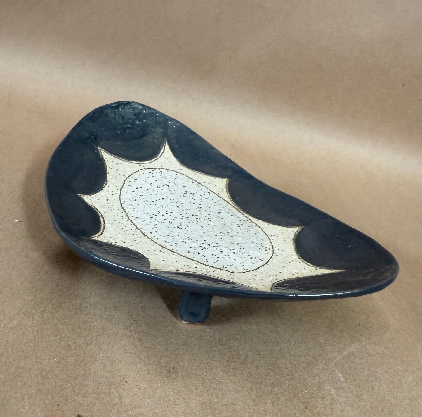 Sun footed platter 1