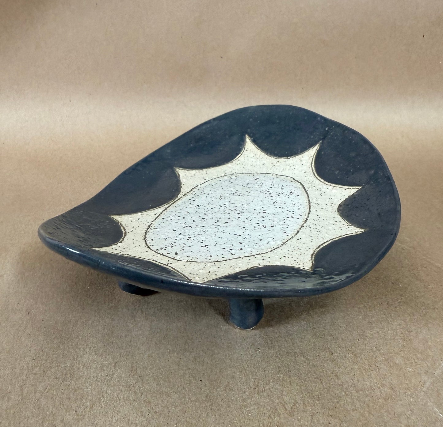 Sun footed platter 1