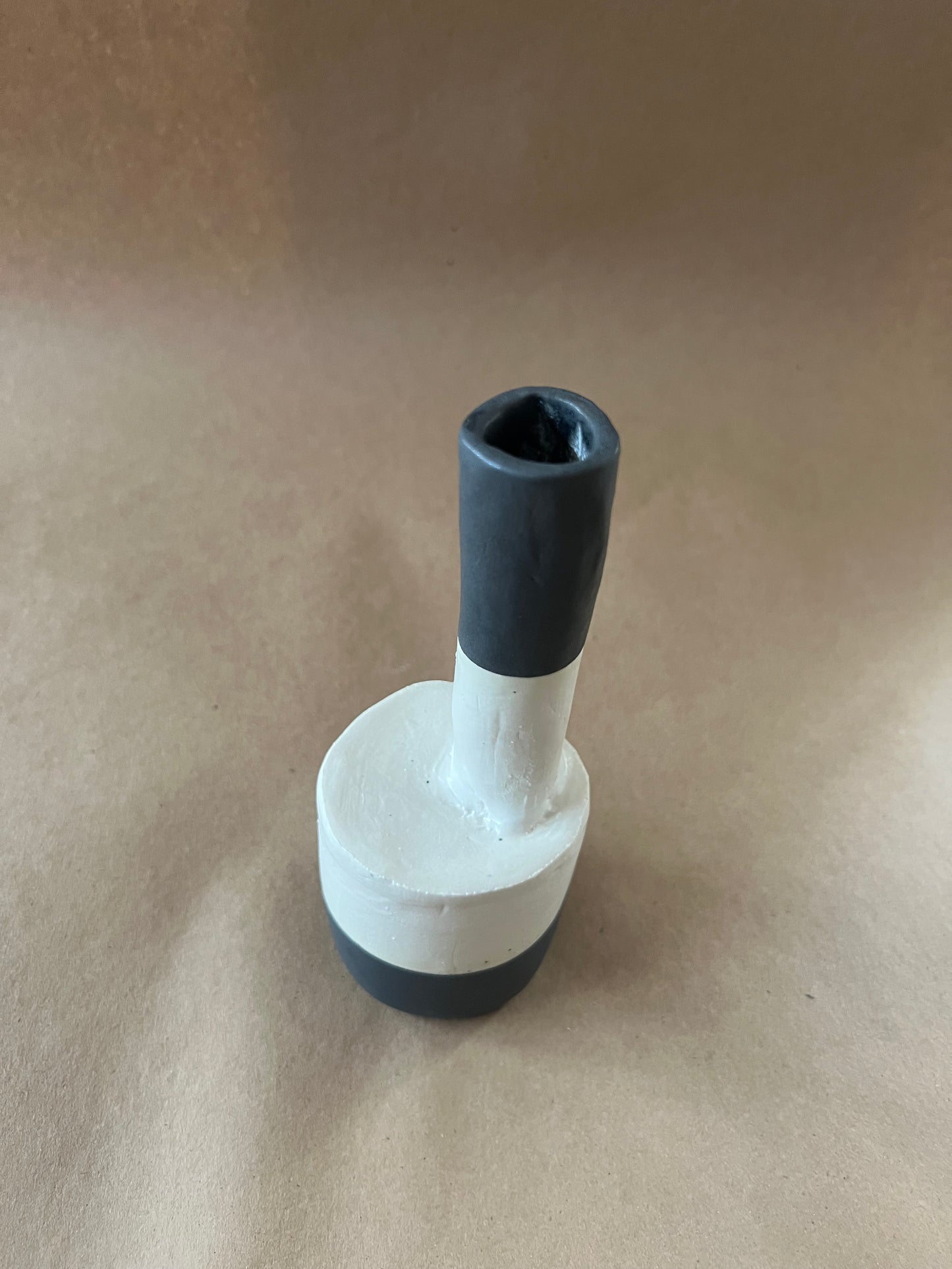 Black and white sculpture vase 2