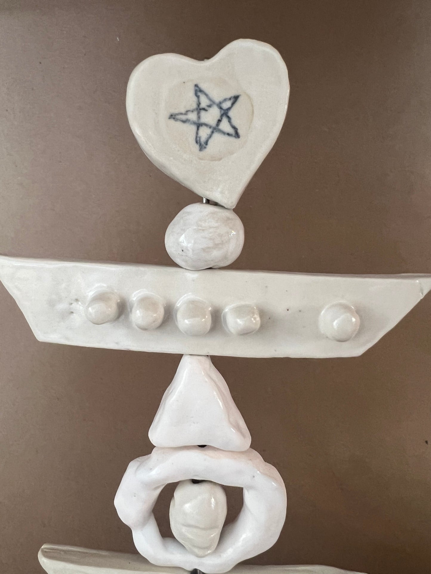 Totem heart star arrow bone