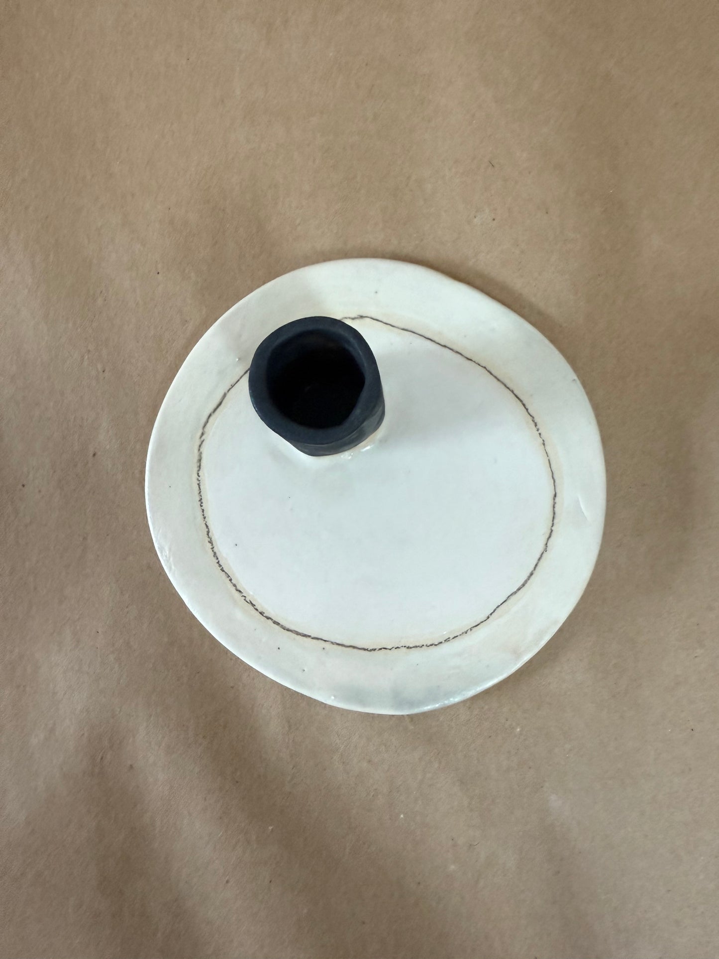 Candlestick circle plate