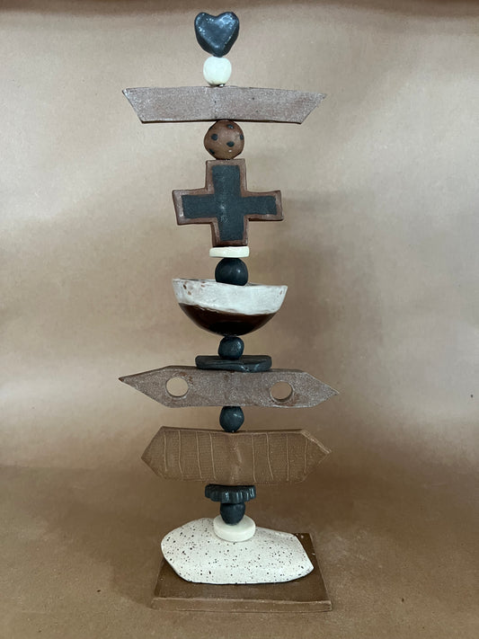 Totem heart plus ribbon